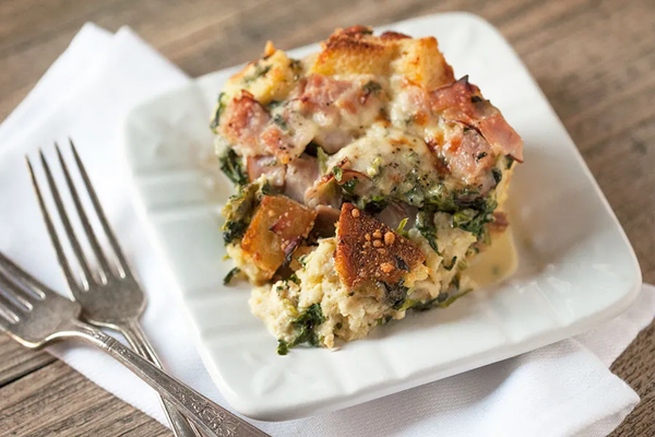 Holiday Brunch Strata with Ham, Spinach & Cheese | KitchenAid