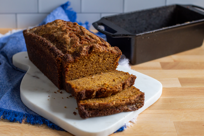Pumpkin Bread with Spiced-Streusel Topping | Lodge