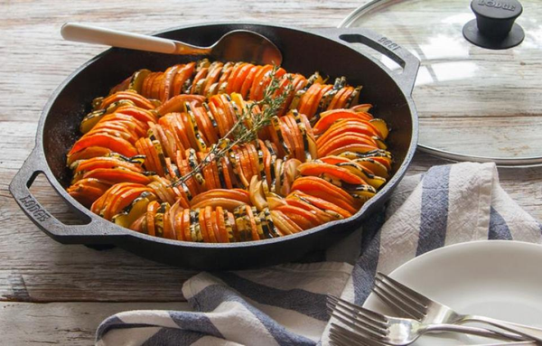 Winter Squash and Apple Ratatouille | Lodge Cast Iron