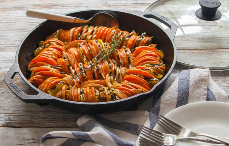 Winter Squash and Apple Ratatouille | Lodge Cast Iron