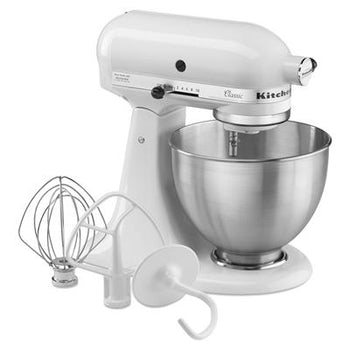 KitchenAid Classic 4.5Qt Tilt-Head Stand Mixer K45SSWH IMAGE 1