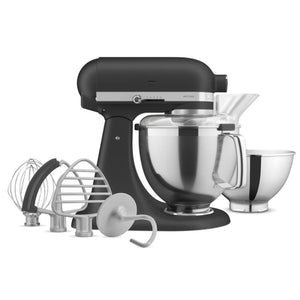 KitchenAid Artisan 5Qt Tilt-Head Stand Mixer with Premium Accessory Pack KSM195PSBK IMAGE 1