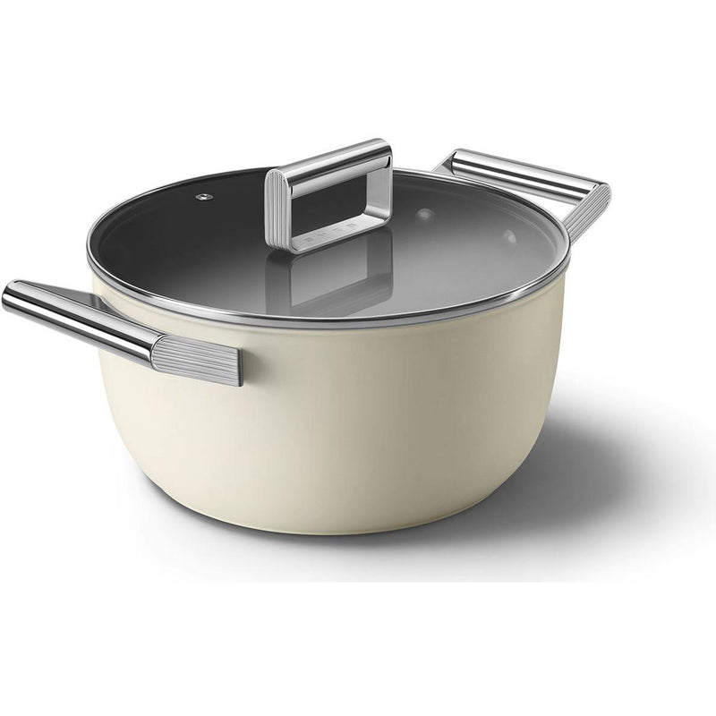 Smeg 24cm Non-Stick Casserole CKFC2411CRM IMAGE 3
