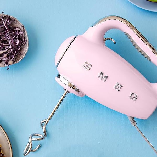 Smeg 50's Retro Style Aesthetic Hand Mixer HMF01PKUS IMAGE 2