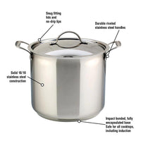 Meyer Confederation 14L Stock Pot with Lid 2401-28-14 IMAGE 3