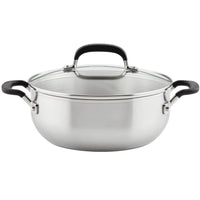 KitchenAid 4qt Stainless Steel Casserole with Lid 71021 IMAGE 1