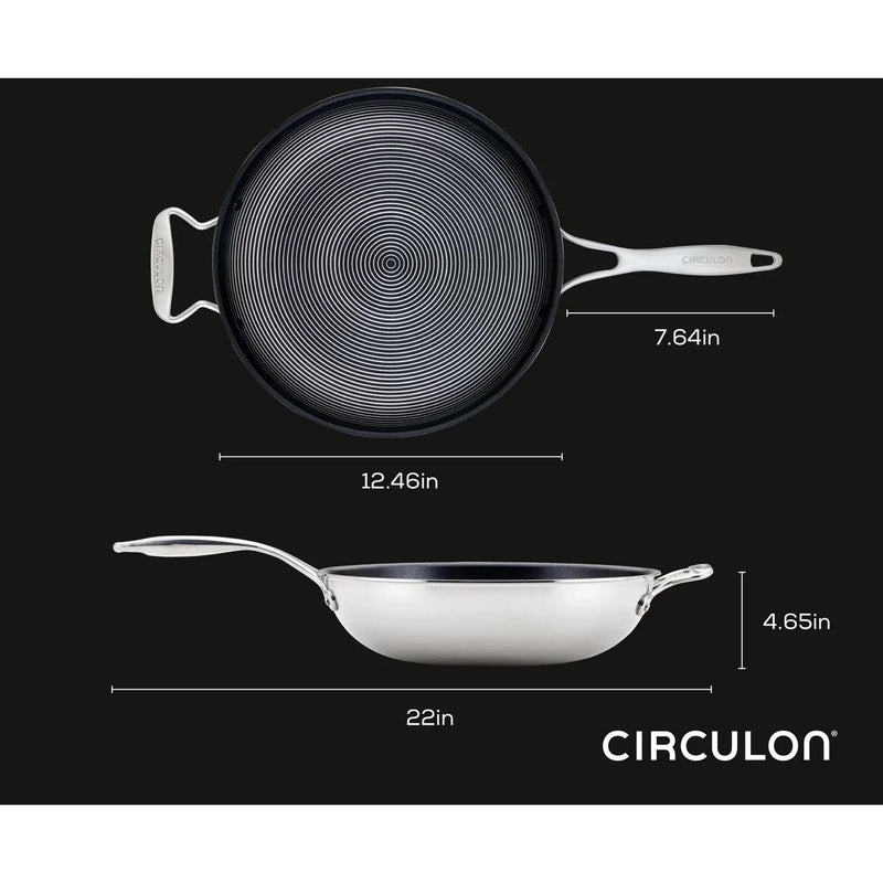 Circulon SteelShield C 12.5in Non-Stick Stir Fry 30052 IMAGE 4