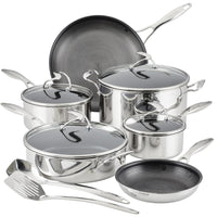 Circulon SteelShield C 10-Piece Non-Stick Cookware Set with 2-Piece Bonus Utensil Set 30012 IMAGE 1