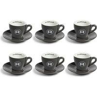 Rocket Espresso Milano Hashtag Flat Cup Set Of 6 – Grey R01RA99907209 IMAGE 2