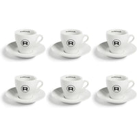Rocket Espresso Milano Hashtag Flat Cup Set Of 6 – White R01RA99907210 IMAGE 2