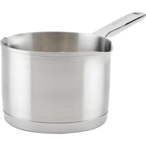 KitchenAid 3-Ply Base Stainless Steel Saucepan with Pour Spouts, 1.5-Quart 71026 IMAGE 1