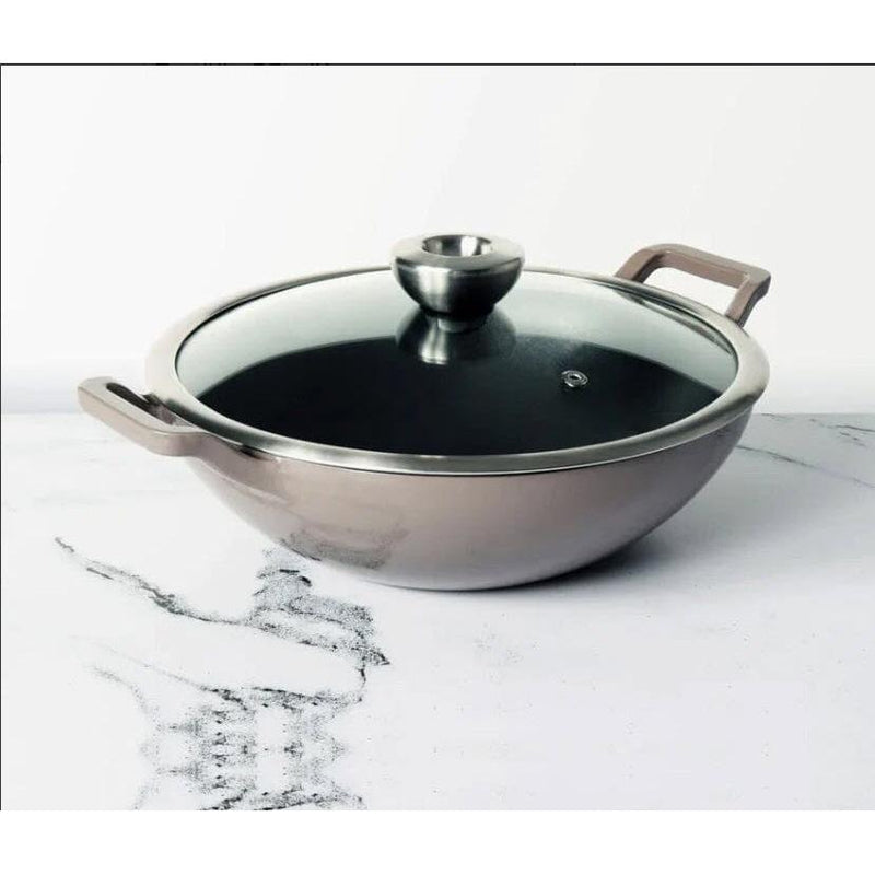 Meyer Enamel Cast Iron Kadai, 26cm 48603-C IMAGE 3