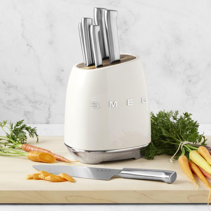 Smeg Knife Block with 6 Knives KBSF01CR IMAGE 2