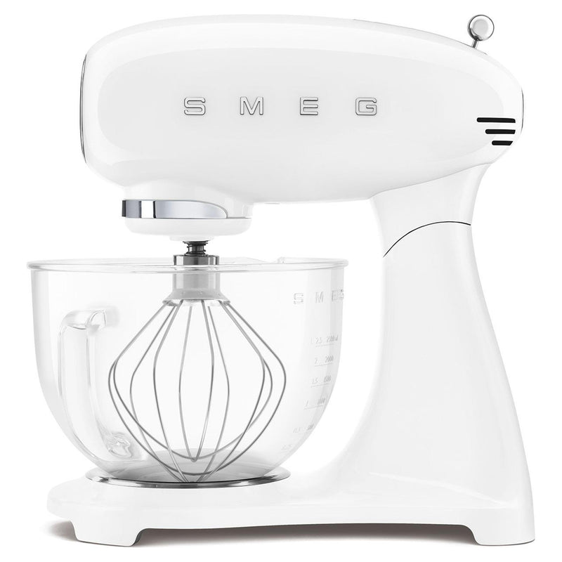 Smeg 50's Retro Style Aesthetic 5 Quart Stand Mixer with 800 W SMF13WHUS IMAGE 1