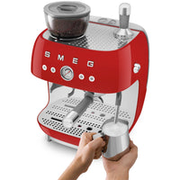 Smeg Retro-Style Espresso Manual Coffee Machine EGF03RDUS IMAGE 7