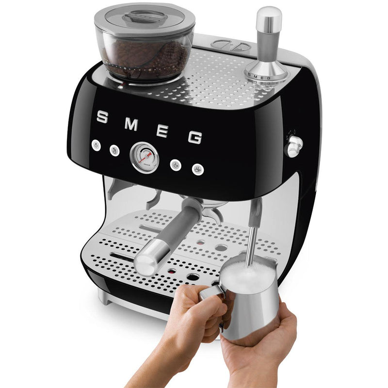 Smeg Retro-Style Espresso Manual Coffee Machine EGF03BLUS IMAGE 7