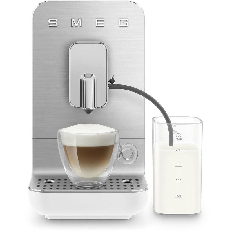 Smeg Collezione Aesthetic Automatic Coffee Espresso Machine with a Milk System BCC13WHMUS IMAGE 5
