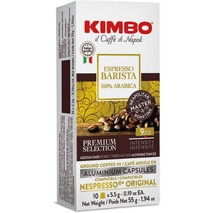 Kimbo Espresso Barista 100% Arabica - Nespresso®* Original compatible coffee capsules, 10 caps KNA IMAGE 1