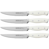 Henckels 4-Piece Forged Accent Steak Knife Set - White 1011266 IMAGE 1