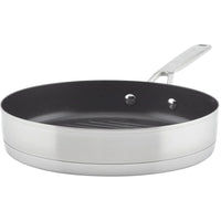 KitchenAid 3-Ply Base Stainless Steel Nonstick Round Grill Pan, 10.25-Inch 71012-TF05 IMAGE 1