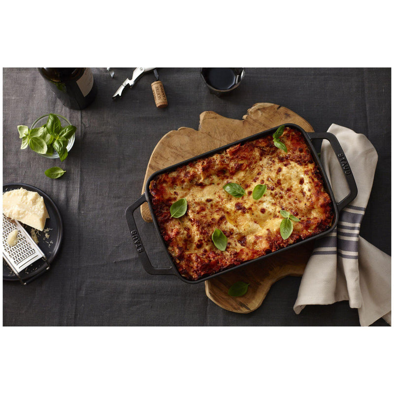 Staub Cast Iron Rectangular Roasting and Baking Pan 1004326 IMAGE 4