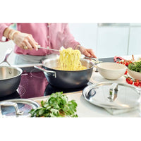 Demeyere Black 5, 3.25L Round Saucier and Sauteuse with Lid 1026913 IMAGE 8