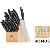 Henckels Definition 17-Piece Knife Block Set with Bonus Cheese Set 1022783 IMAGE 1