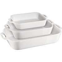 Staub 3-Piece ceramic Rectangular Baking Dish Set 1009507 IMAGE 1