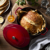 Staub La Cocotte 6L Cast Iron Oval Wide Dutch Oven 1029440 IMAGE 2