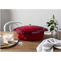 Staub La Cocotte 6L Cast Iron Oval Wide Dutch Oven 1029440 IMAGE 3