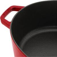 Staub La Cocotte 6L Cast Iron Oval Wide Dutch Oven 1029440 IMAGE 5