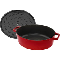 Staub La Cocotte 6L Cast Iron Oval Wide Dutch Oven 1029440 IMAGE 7
