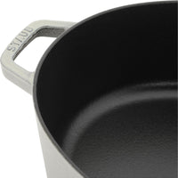 Staub La Cocotte 6L Cast Iron Oval Wide Dutch Oven 1029442 IMAGE 4