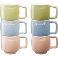 Staub 6-Piece Macaron Espresso Mug Set 100 ml 1029096 IMAGE 1