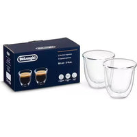 Delonghi Double Wall Espresso Cups - 2 per set DLSC310 IMAGE 1