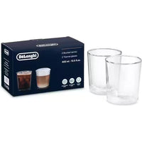 Delonghi Double Wall Glass Coffee Cups - 13.5 oz. DLSC318 IMAGE 1