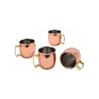 Sara Cucina 4-Piece Copper Shot Glasses with Handles 47924 IMAGE 1