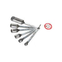 Sara Cucina 6-Piece Square Head Measuring Spoon Set 48193ST IMAGE 1