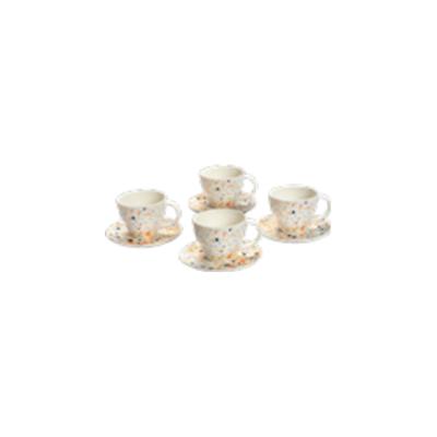 Sara Moka 4-Piece Magic Dots Cappuccino Cup Set 34674 IMAGE 1