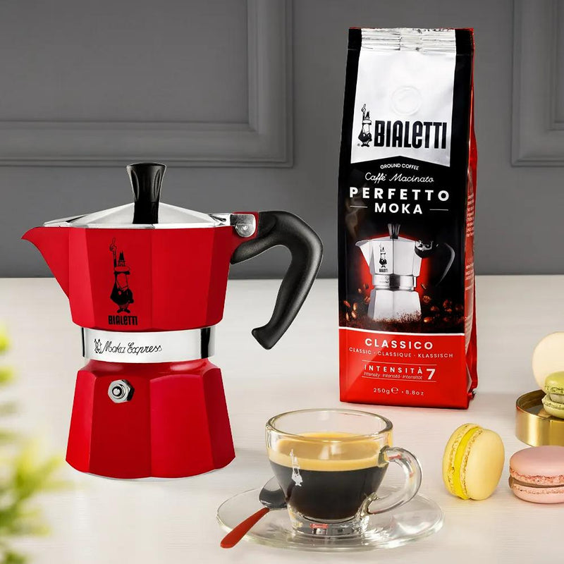 Bialetti Moka Express Red - 3 Cup 18388 IMAGE 2
