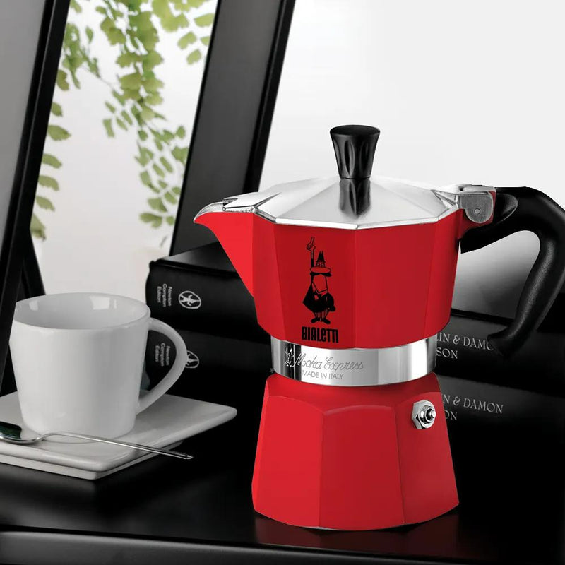 Bialetti Moka Express Red - 3 Cup 18388 IMAGE 3
