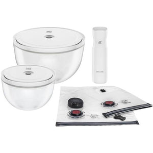 Zwilling Fresh & Save Vacuum Starter Set Glass/M/L - 9-Piece 1033043 IMAGE 1