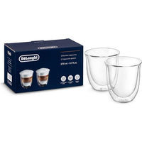 Delonghi Double Wall Cappuccino Cups, 2 Per Set DLSC311 IMAGE 1