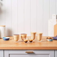 Delonghi Double Wall Cappuccino Cups, 2 Per Set DLSC311 IMAGE 2