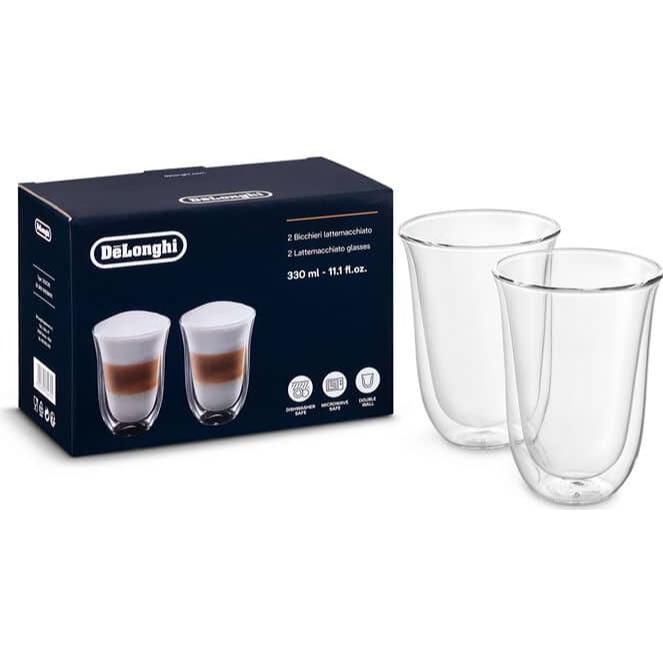 Delonghi Double Wall Macchiato Cups, 2 Per Set DLSC312 IMAGE 1