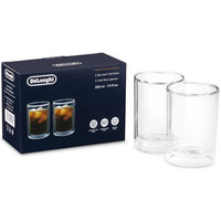 Delonghi Double Wall Cold Brew Glass Small (7.4fl oz/220ml), Set of 2 DLSC324 IMAGE 1