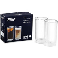 Delonghi Double Wall Cold Brew Glass Large (10.1fl oz/300ml) Set of 2 DLSC325 IMAGE 1