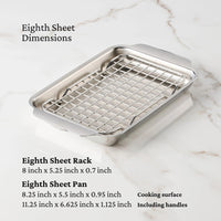 Hestan Provisions OvenBond Eighth Sheet Pan, 9-Inch x 6-Inch 54317-C IMAGE 6