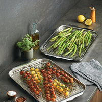 Hestan Provisions 2pc Set - 13-Inch x 18-Inch Half Sheet with 2 Cooling Racks 48824-C IMAGE 2