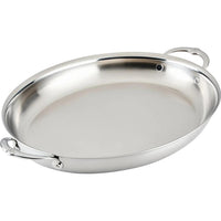 Hestan Provisions Stainless Steel Oval Au Gratin Dish 36cm 31723 IMAGE 1